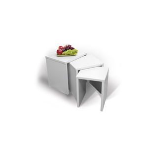 HAPPY, konferenční stolek PIKOLO 3D, bílá