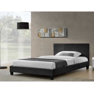 NADIRA čalouněná postel s roštem 180x200 cm, černá