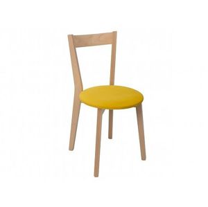 Jídelní židle MECOPHAG, žlutá ekokůže/dub sonoma, 5 let záruka
