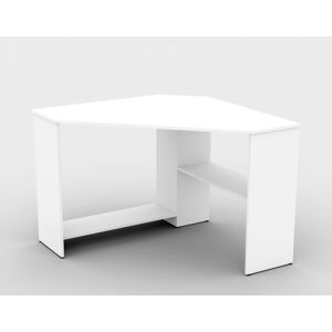 Rohový psací stůl ANDRONIK, bílý DOPRODEJ