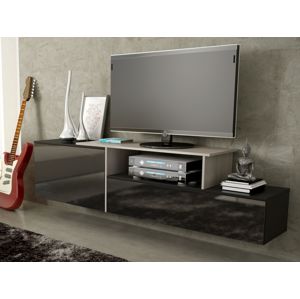 Televizní stolek RTV SIGMA 3D, dub sonoma/černá