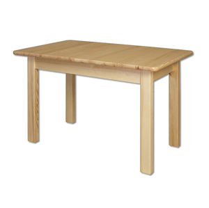 Rozkládací jídelní stůl PAHANG, 120-155x75x80 cm, masiv borovice, moření: …