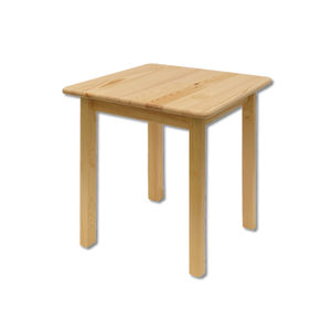 Čtvercový jídelní stůl GALWEY, 60x75x60 cm, masiv borovice