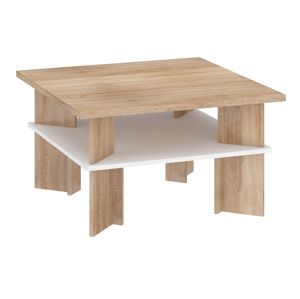 Konferenční stolek VECTRA 1, dub sonoma/bílá