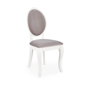 Jídelní židle AKOSIA, bílá/šedá