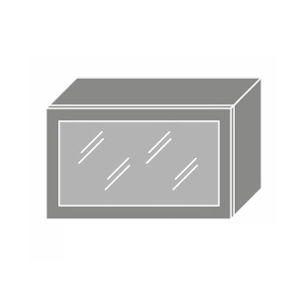 PLATINUM, skříňka horní prosklená W4bs 60 ALU, grey