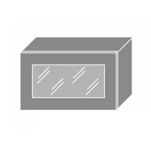 EMPORIUM, skříňka horní prosklená W4bs 60 WKF, korpus: bílý, barva: grey stone