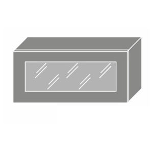 EMPORIUM, skříňka horní prosklená W4bs 80 WKF, korpus: bílý, barva: grey stone