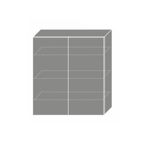 TITANIUM, skříňka horní W4 90, korpus: bílý, barva: fino černé