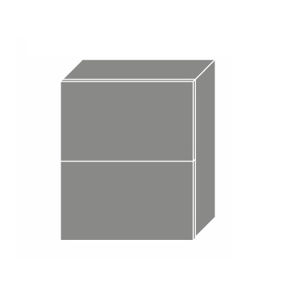 TITANIUM, horní skříňka W8B 60 AV, korpus: bílý, barva: fino černé