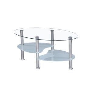 GALID konferenční stolek, ocel/sklo
