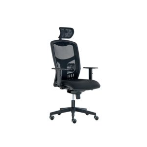 Kancelářská židle TARSIA s podhlavníkem, černá