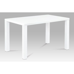 Jídelní stůl AT-3006 WT 120x80 cm, vysoký lesk bílý
