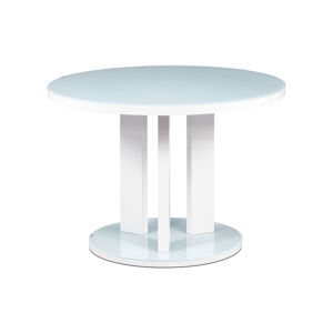 Kulatý jídelní stůl o průměru 108 cm AT-4004 WT, bílá
