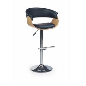 Barová židle ZH-45, černá/dub