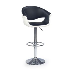 Barová židle ZH-46, černá/bílá