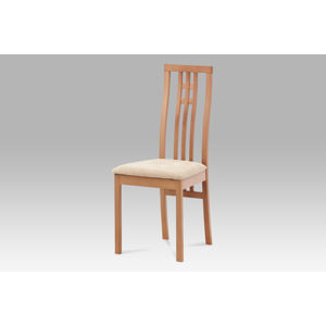Dřevěná židle BC-2482 BUK3, buk/potah krémový