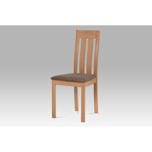 Dřevěná židle BC-2602 BUK3, buk/potah hnědý