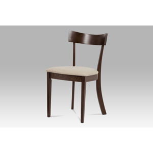 Jídelní židle BC-3333 WAL, krémová/ořech