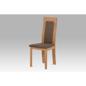Jídelní židle BC-3921 BUK3, buk, potah hnědý