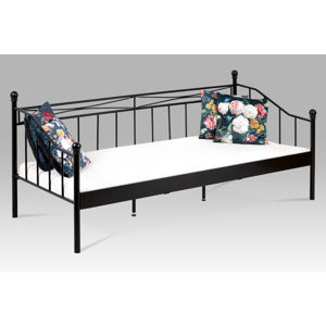 Kovová jednolůžková postel 90x200 BED-1905 BK, černá