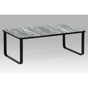 Konferenční stolek CT-1011 ZEB, zebra/černá