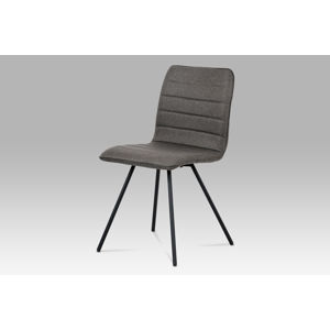 Jídelní židle CT-111 GREY2, šedá látka/černý kov