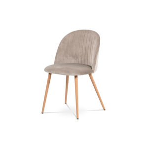 Jídelní židle LOVITA, lanýžová/dekor dubu