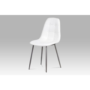 Jídelní židle CT-393 WT, bílá/antracit