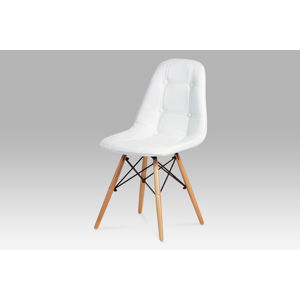 Jídelní židle CT-720 WT1,  bílá / natural