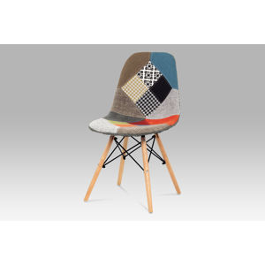 Jídelní židle CT-724 PW2, patchwork / natural