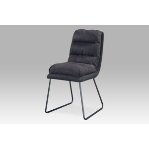 Jídelní židle DCH-255 GREY3, šedá látka/kov šedý