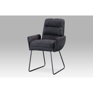 Jídelní židle DCH-256 GREY3, šedá látka/kov šedý