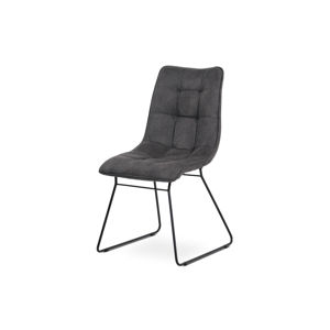 Jídelní židle DCH-414 GREY3, šedá látka/černý kov