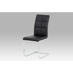 Jídelní židle DCH-851 BK, černá koženka