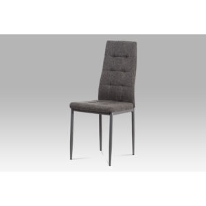 Jídelní židle DCL-397 GREY2, šedá látka/kov matný antracit