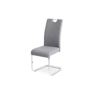 Jídelní židle VREDEFORT, šedá látka/chrom