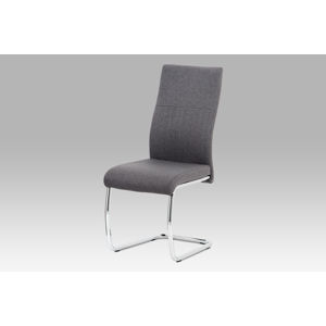 Jídelní židle DCL-450 GREY2, šedá látka/kov chrom