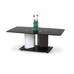 Konferenční stolek DEBRA, bílá/černá