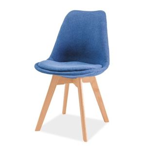 Jídelní židle DIOR, buk/modrá
