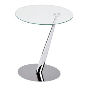 Konferenční stolek TUTTI, kov/sklo