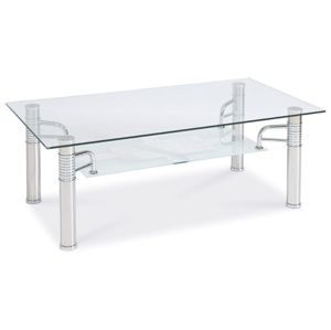 Konferenční stolek RENI B II 55cm, kov/sklo