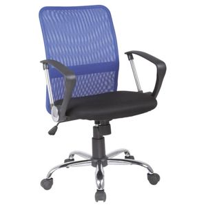 Kancelářská židle Q-078 modrá/černá