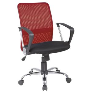 Kancelářská židle Q-078 červená/černá