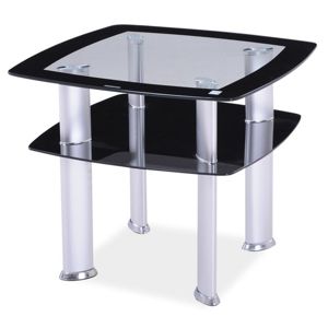 Konferenční stolek DARIA D, sklo/černá