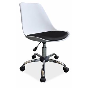 Kancelářská židle Q-777 bílá-černá