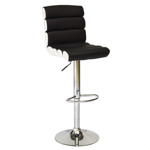 Barová židle KROKUS C-617, černá/bílá