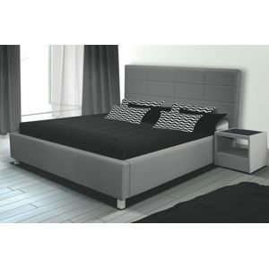 Čalouněná postel GARGE 9 180 cm, světle šedá látka
