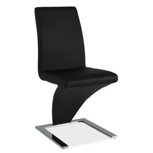 Jídelní čalouněná židle H-010, černá