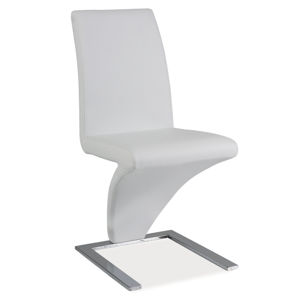 Jídelní čalouněná židle H-010, bílá